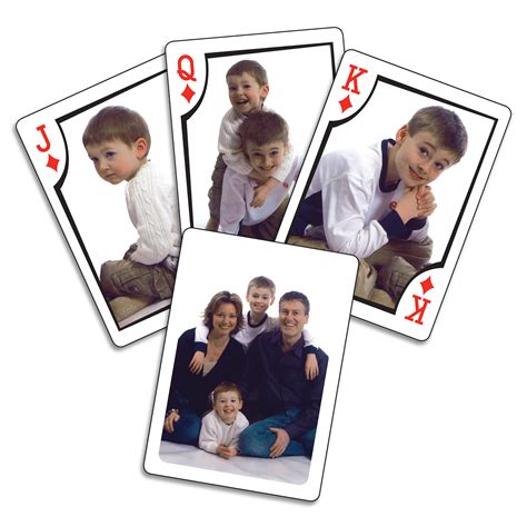 personalised playing cards with different photos|The Playing Card Factory .